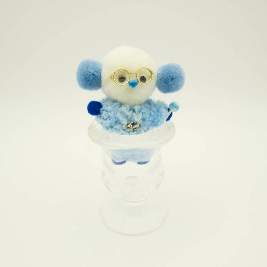 「ミニプー」 ブローチ ハンドメイド MPB039