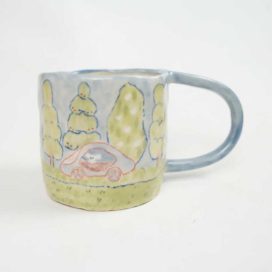 「プー&フレンズ」 ドライブ 陶芸 マグカップ